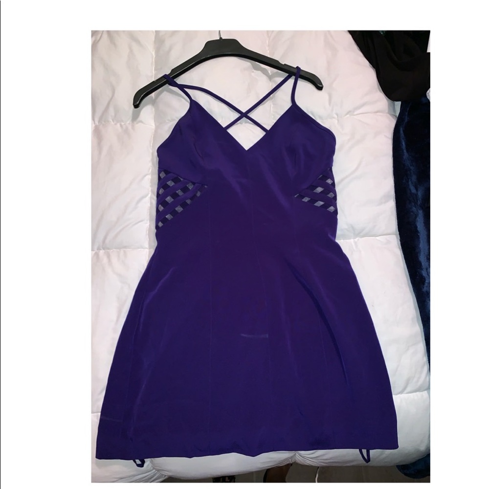 Blue mini dress
